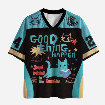 Pagewings Good Thing Happen Unisex Mesh Jersey