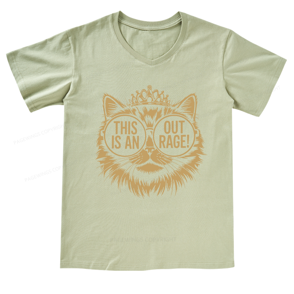 Pagewings This Is An Outrage V-neck T-shirt
