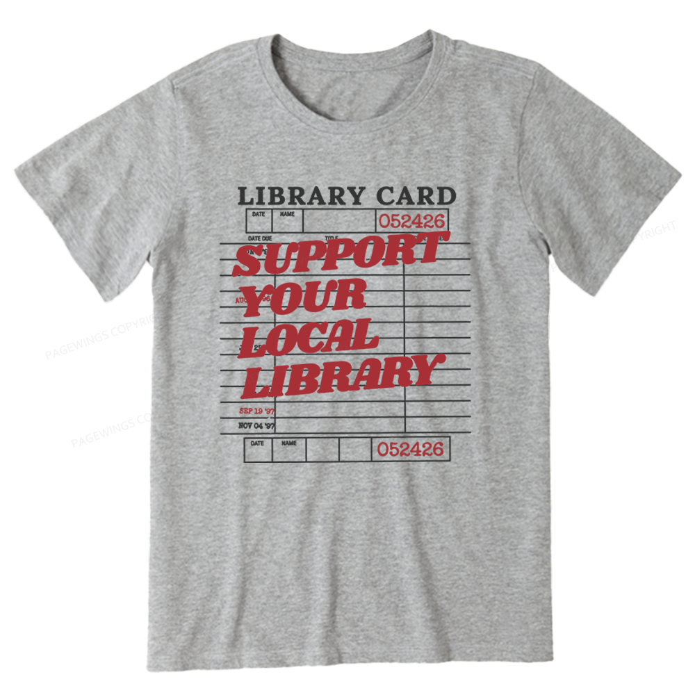 Pagewings Support Your Local Library Unisex Classic T-shirt
