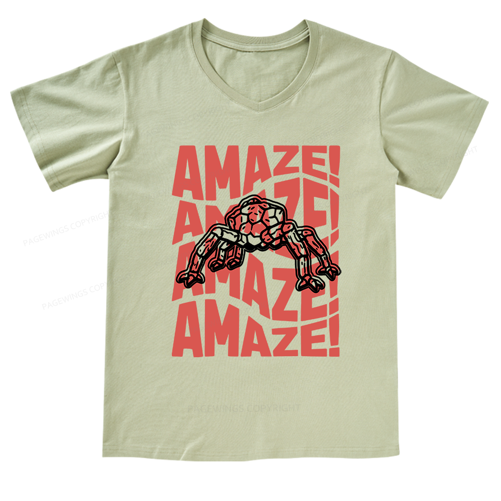 Pagewings Space V-neck T-shirt