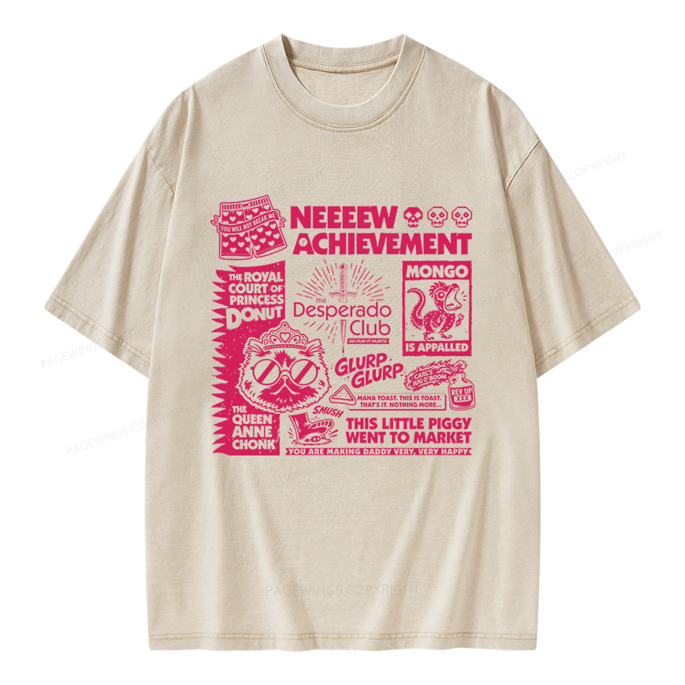 Pagewings Sci-Fi Novel Lover Unisex Washed T-shirt
