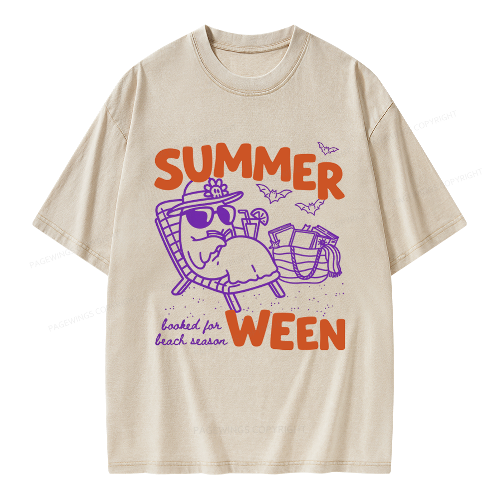 Pagewings Summerween Unisex Washed T-shirt