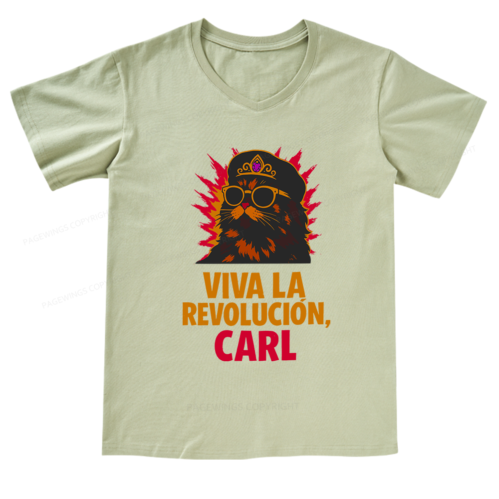 Pagewings Viva La Revolucion V-neck T-shirt