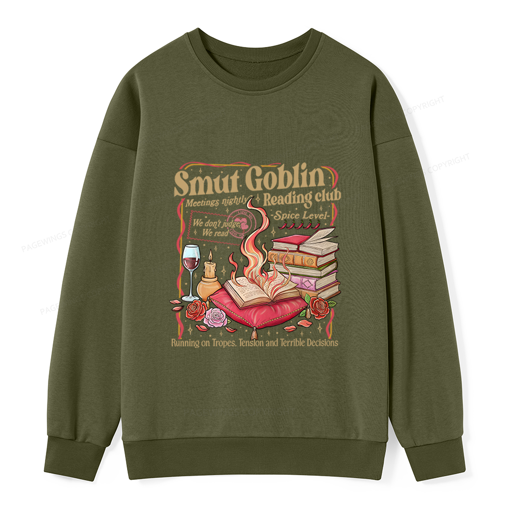 Pagewings Smut Goblin Dark Romance Bookish Unisex Classic Sweatshirt
