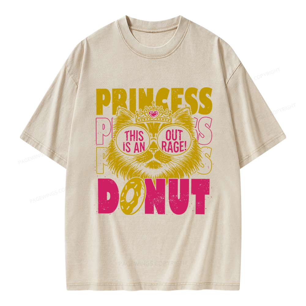 Pagewings Princess Donut Unisex Washed T-shirt