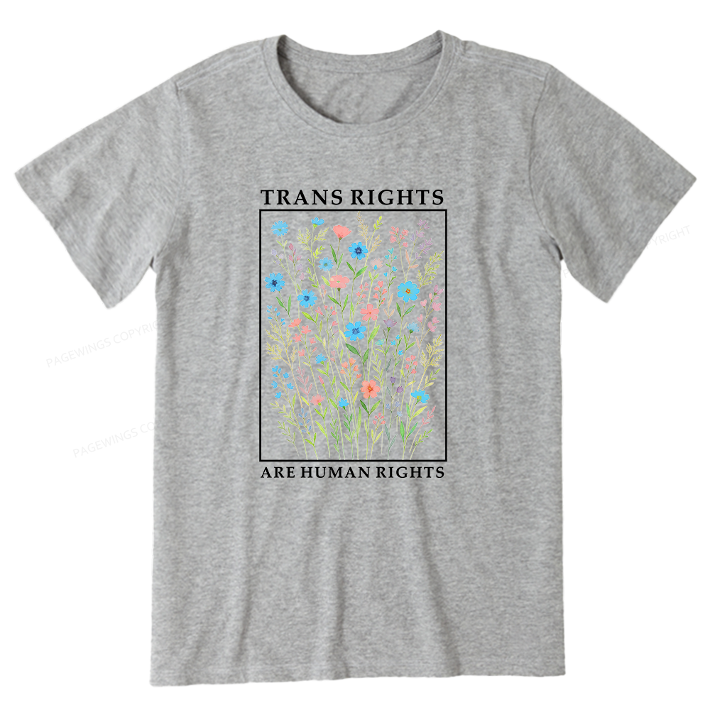 Pagewings Trans Rights Are Human Rights Unisex Classic T-shirt