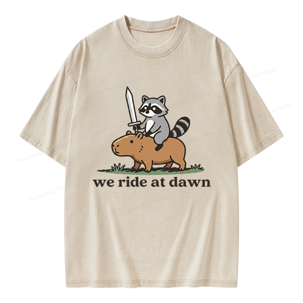 Pagewings We Read At Dawn Unisex Washed T-shirt