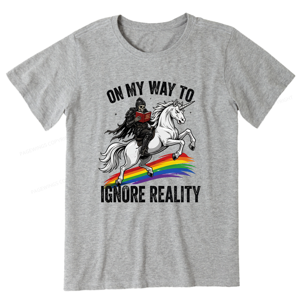 Pagewings On My Way To Ignore Reality Unisex Classic T-shirt