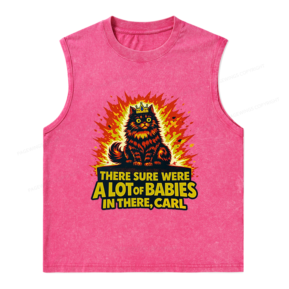 Pagewings A Lot Of Babies In There Unisex Washed Tank Top