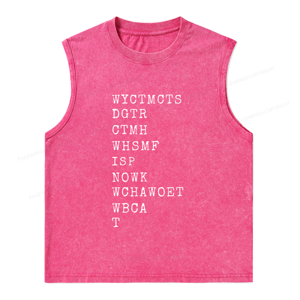 Pagewings Romance Lover Unisex Washed Tank Top