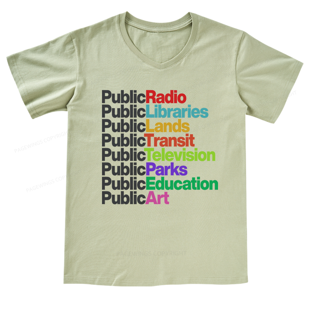 Pagewings Public Libraries V-neck T-shirt