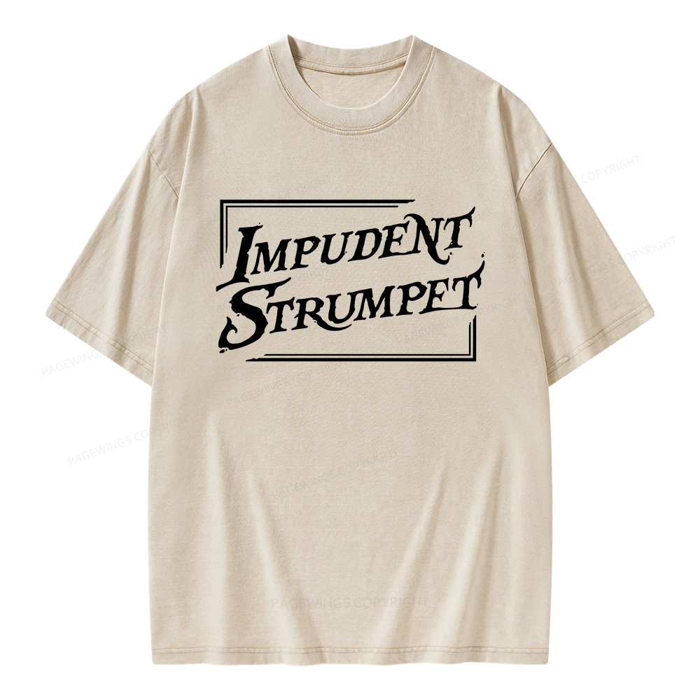 Pagewings Impudent Strumpet Unisex Washed T-shirt