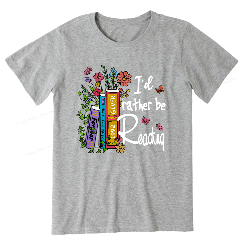 Pagewings I'd Rather Be Reading Unisex Classic T-shirt