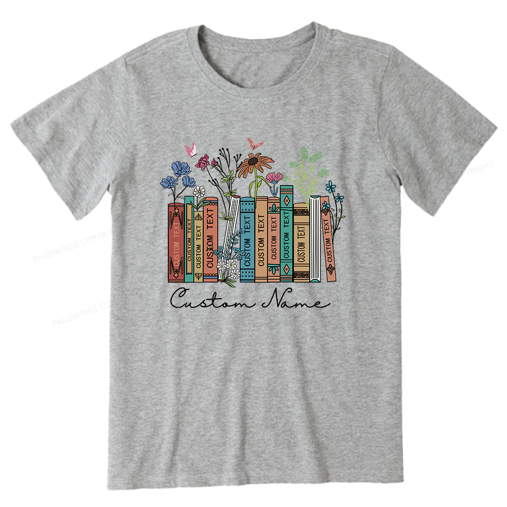 Pagewings Personalized Name Text Unisex Classic T-shirt