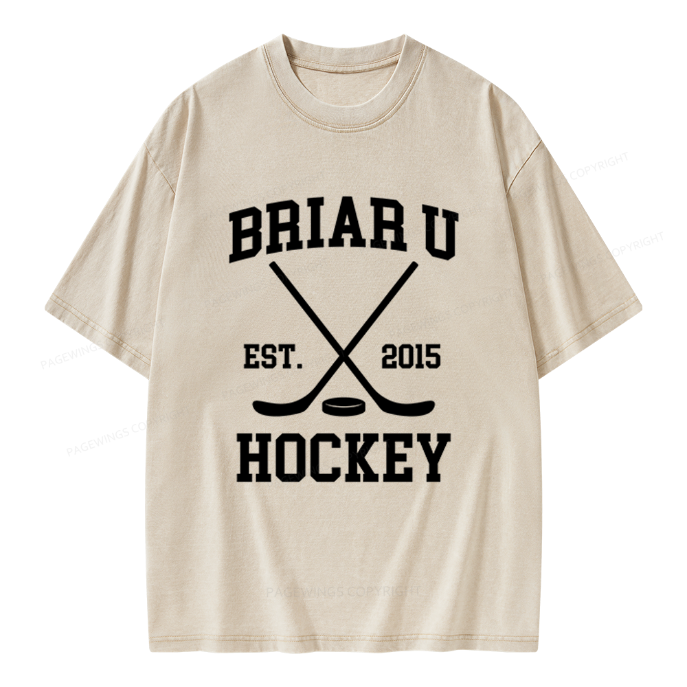 Pagewings Hockey Romance Unisex Washed T-shirt