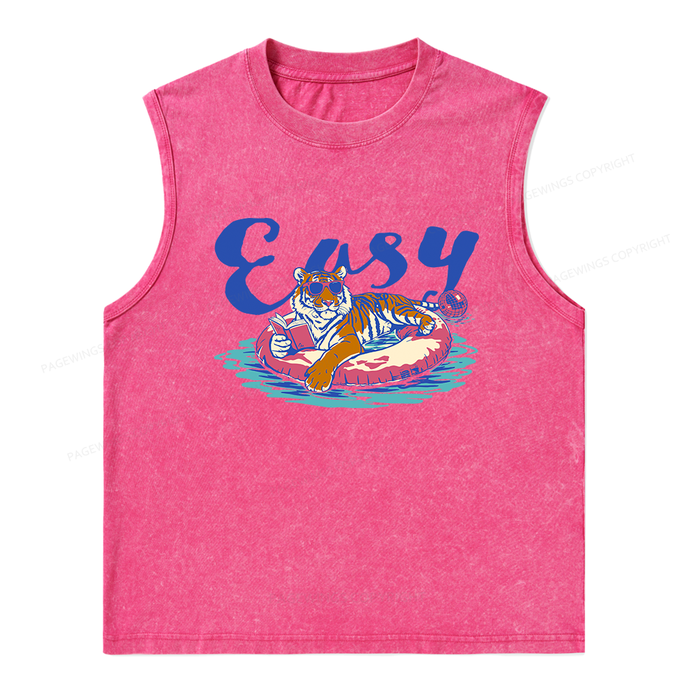 Pagewings Summer Reading Unisex Washed Tank Top
