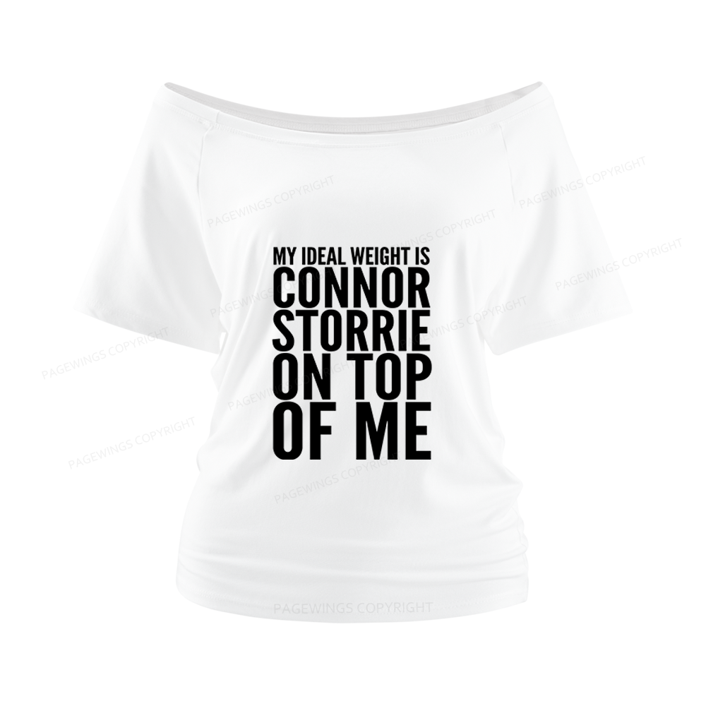 Pagewings Romance Lover Women Off Shoulder T-shirts