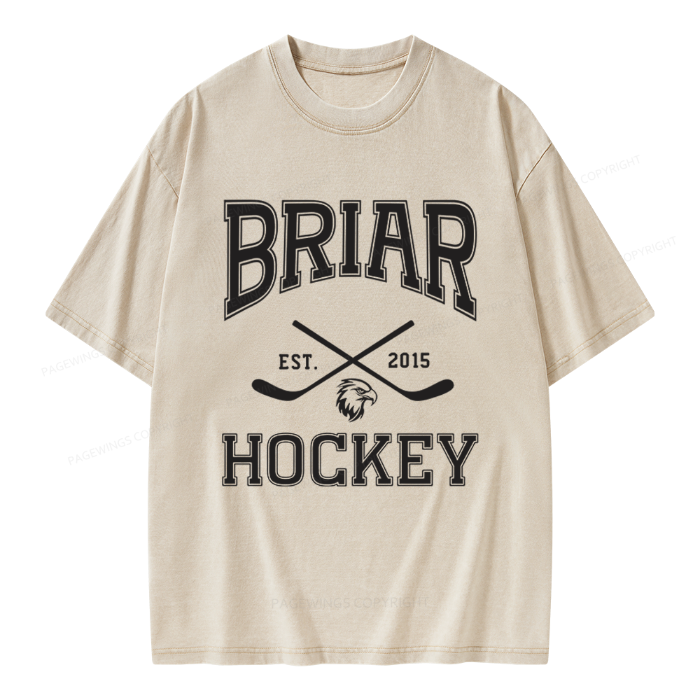 Pagewings Hockey Romance Unisex Washed T-shirt