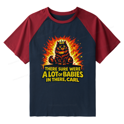 Pagewings A Lot Of Babies In There Raglan T-shirt