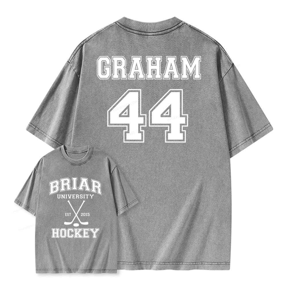 Pagewings Hockey Romance Unisex Washed T-shirt