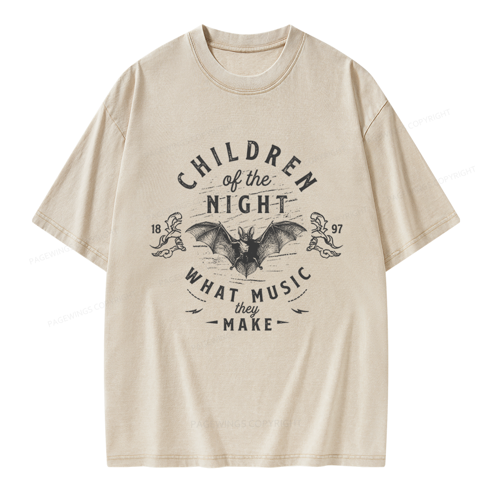 Pagewings What Music They Make Unisex Washed T-shirt