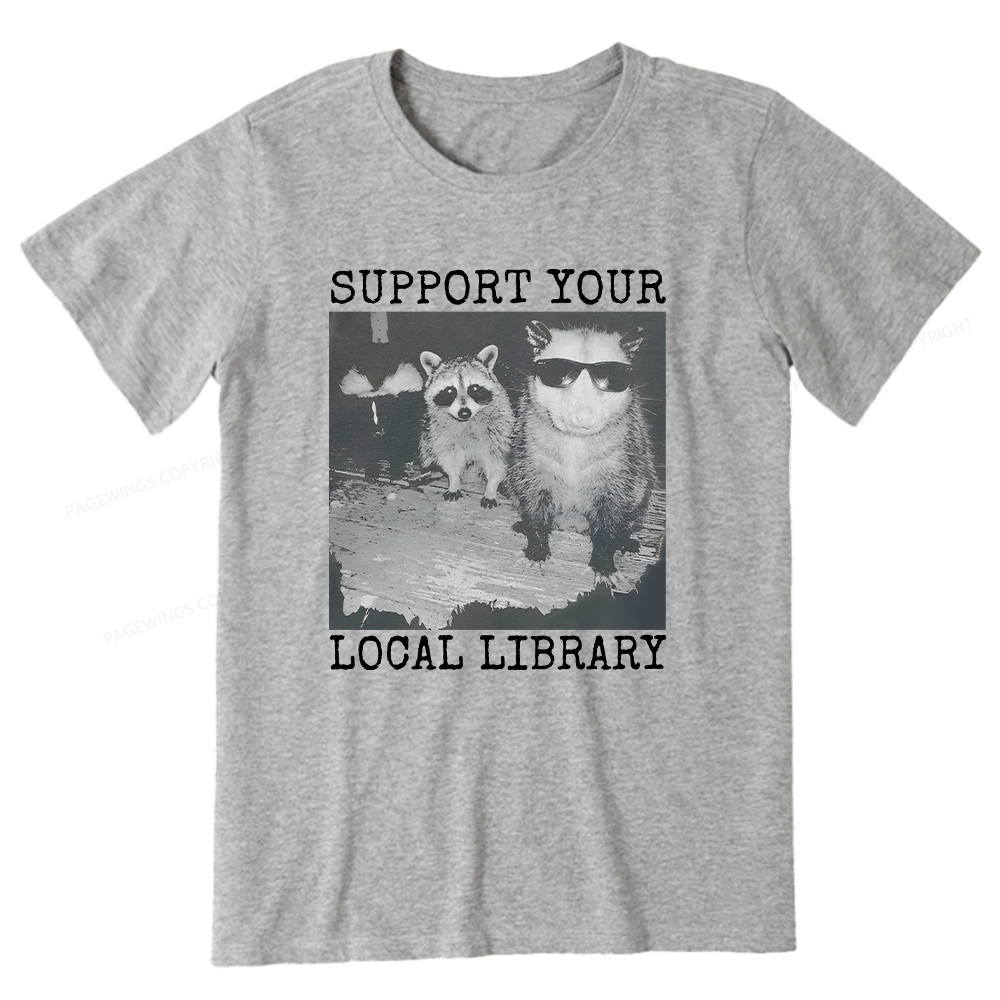 Pagewings Support Your Local Library Unisex Classic T-shirt