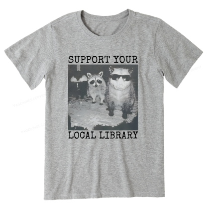 Pagewings Support Your Local Library Unisex Classic T-shirt