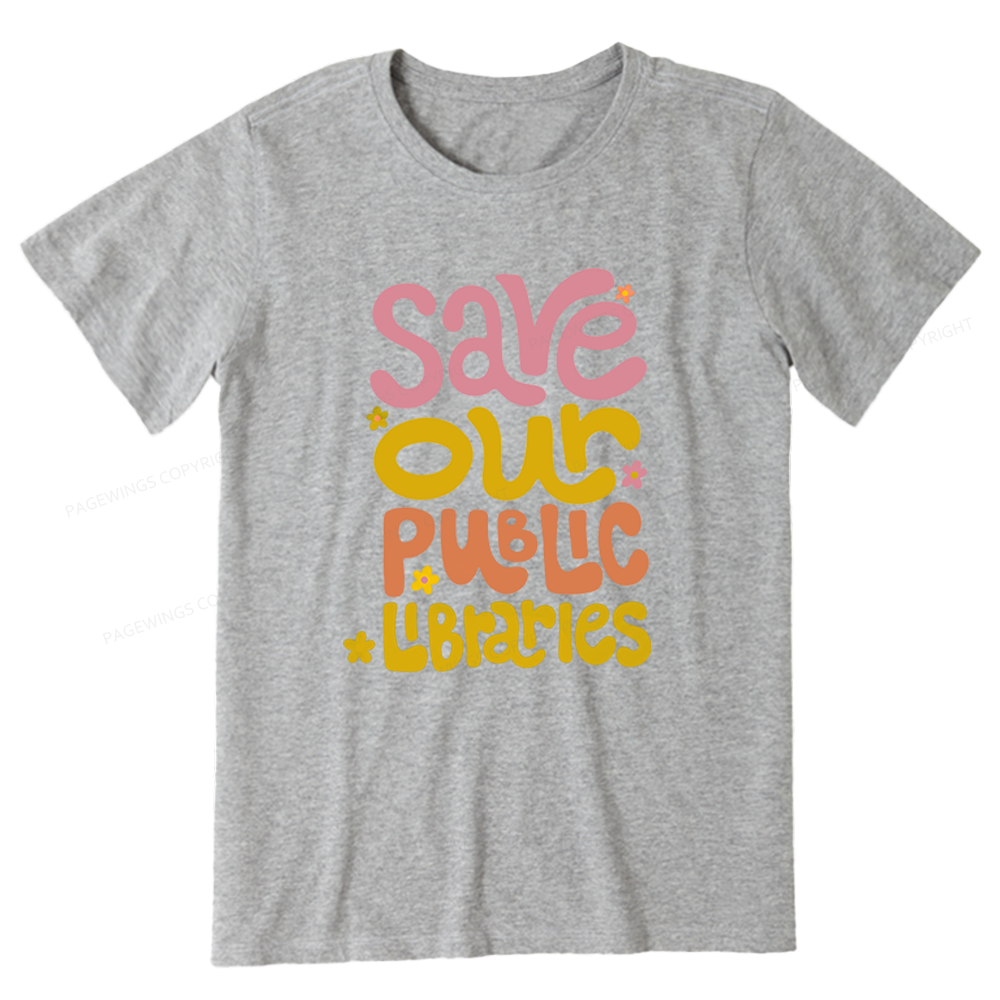 Pagewings Save Our Public Libraries Unisex Classic T-shirt