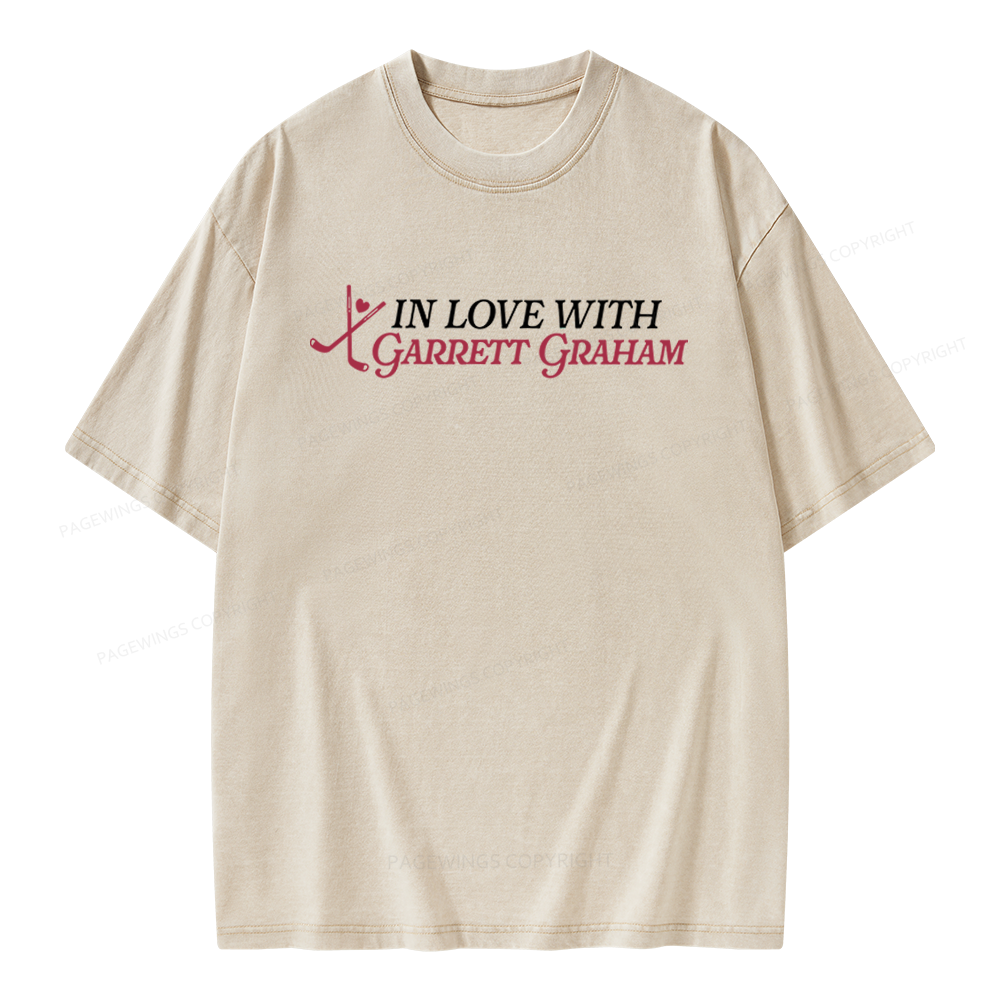 Pagewings Hockey Romance Unisex Washed T-shirt