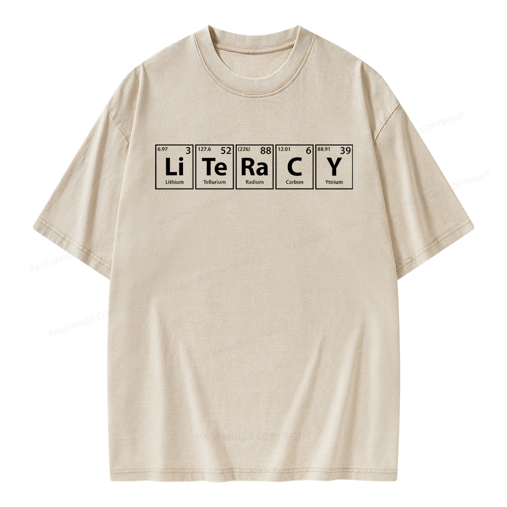 Pagewings Literacy Unisex Washed T-shirt