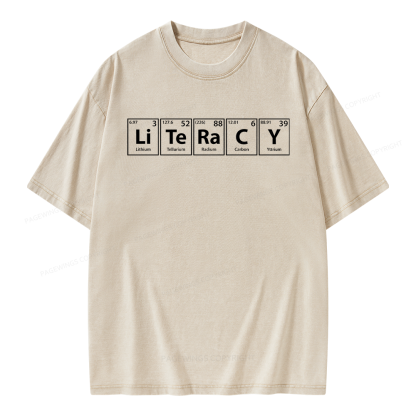 Pagewings Literacy Unisex Washed T-shirt