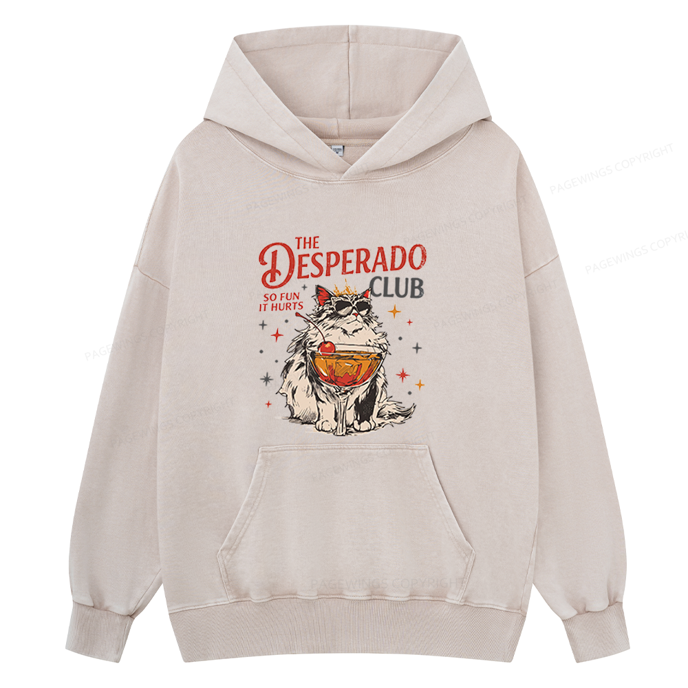 Pagewings Desperado Club Unisex Washed Hoodie