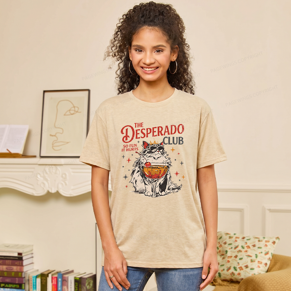Pagewings Soft Desperado Club Unisex Heather T-Shirt