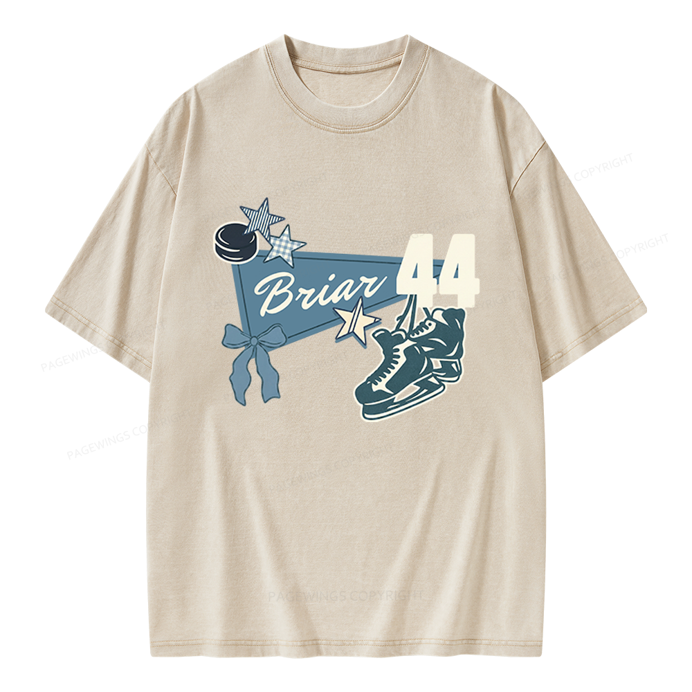 Pagewings Hockey Romance Unisex Washed T-shirt