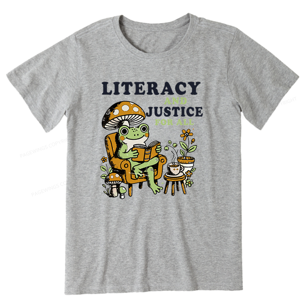 Pagewings Literacy And Justice For All Unisex Classic T-shirt