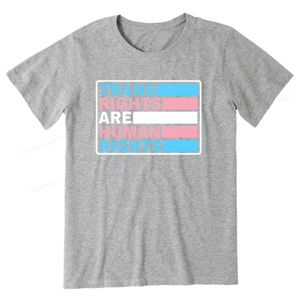 Pagewings Trans Rights Are Human Rights Unisex Classic T-shirt