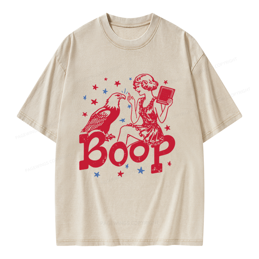 Pagewings Eagle Boop Unisex Washed T-shirt