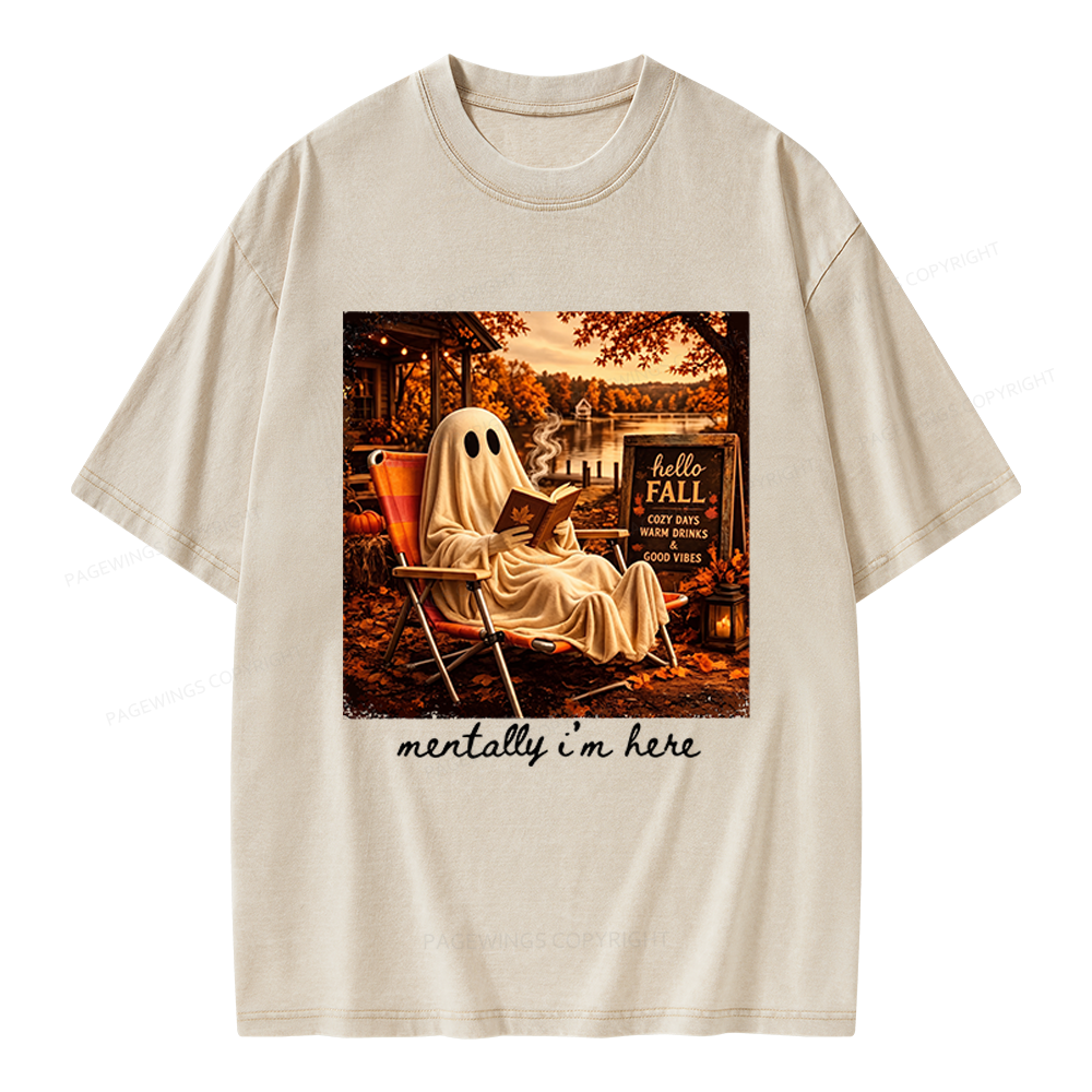 Pagewings Summerween Unisex Washed T-shirt