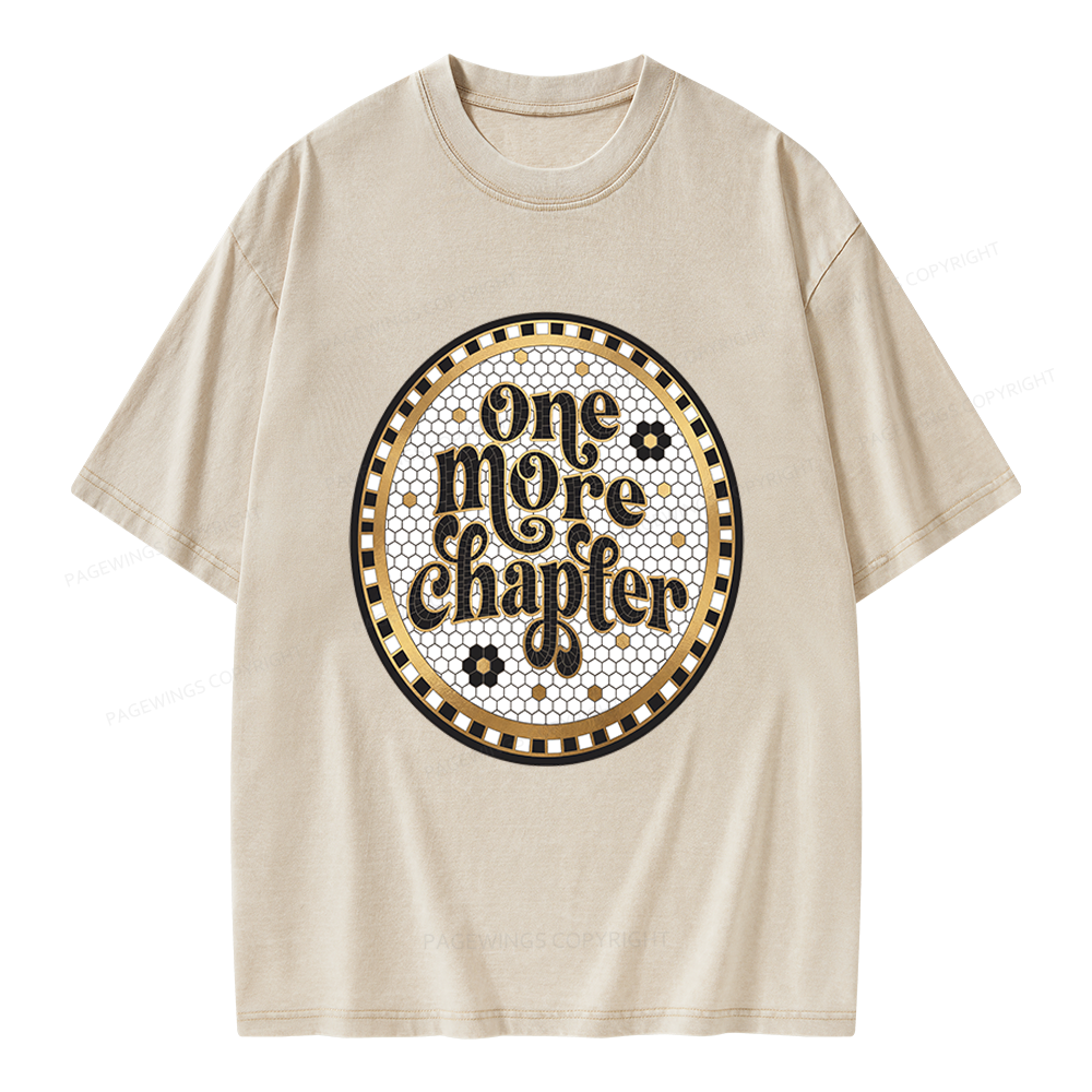 Pagewings One More Chapter Unisex Washed T-shirt