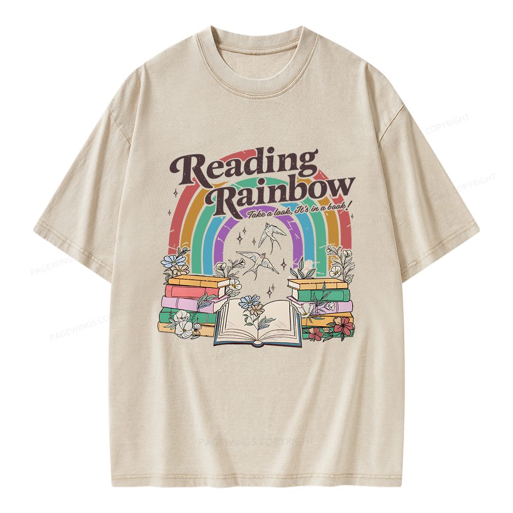 Pagewings Take A Look It's In A Book Unisex Washed T-shirt