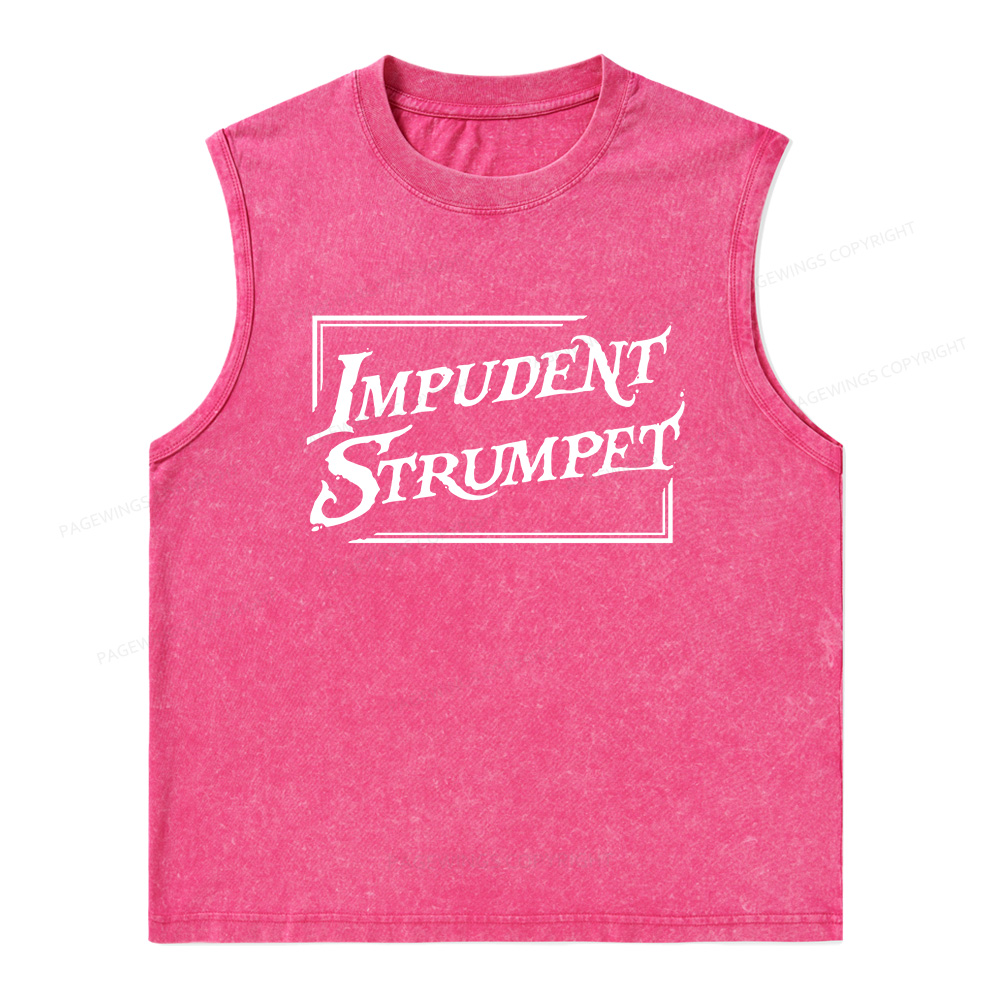 Pagewings Impudent Strumpet Unisex Washed Tank Top