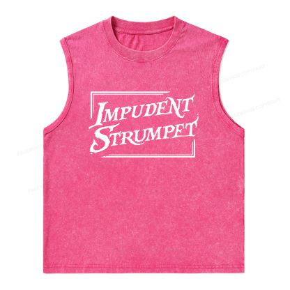 Pagewings Impudent Strumpet Unisex Washed Tank Top