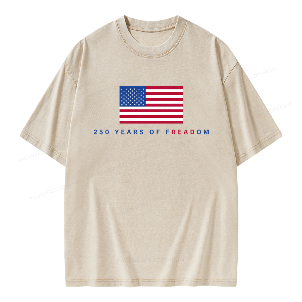 Pagewings Freadom Unisex Washed T-shirt