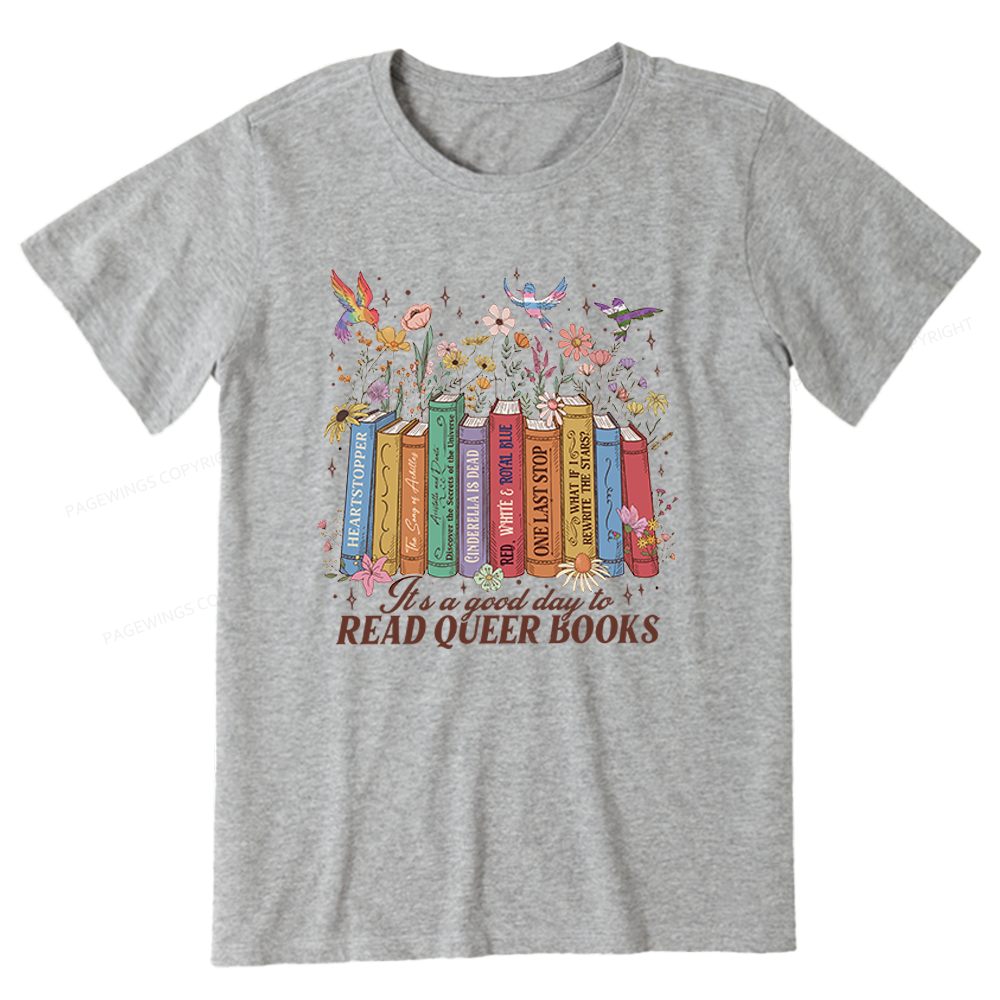 Pagewings Read Queer Books Unisex Classic T-shirt
