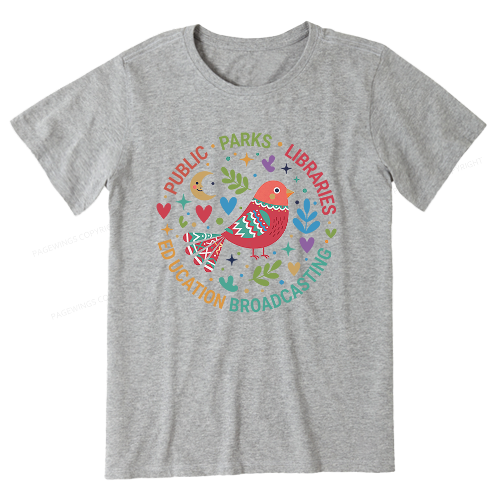 Pagewings Public Parks Libraries Education Unisex Classic T-shirt