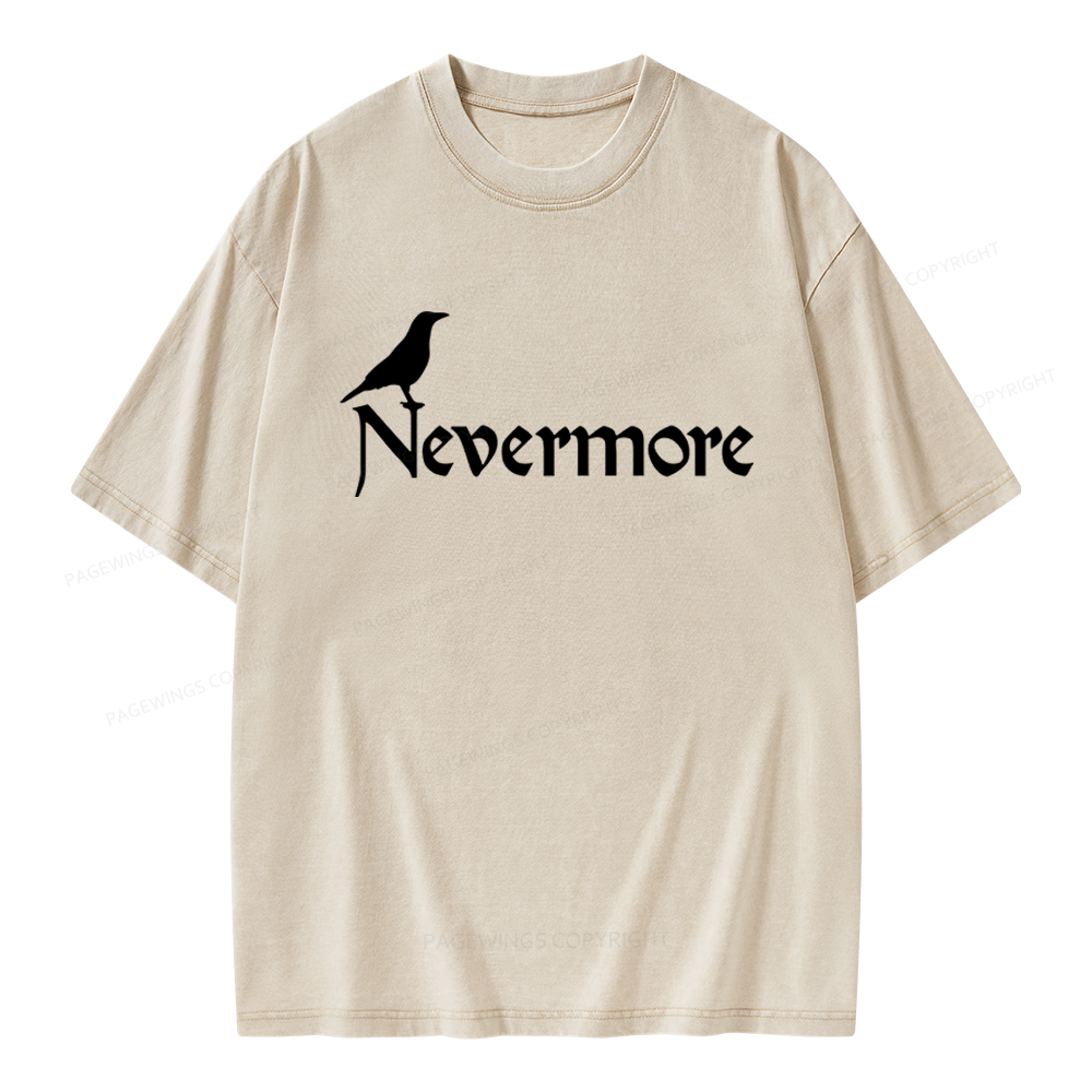 Pagewings Nevermore Unisex Washed T-shirt