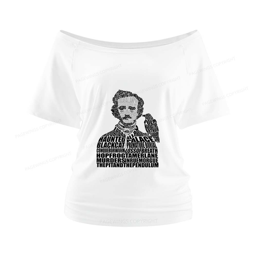Pagewings Literature Lover Women Off Shoulder T-shirts