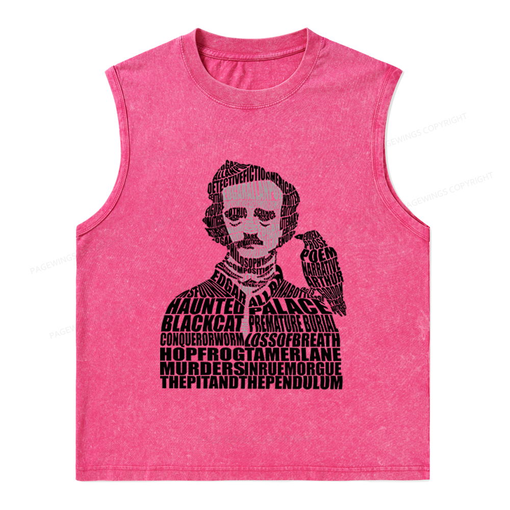 Pagewings Literature Lover Unisex Washed Tank Top