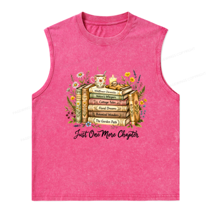 Pagewings Just One More Chapter Unisex Washed Tank Top