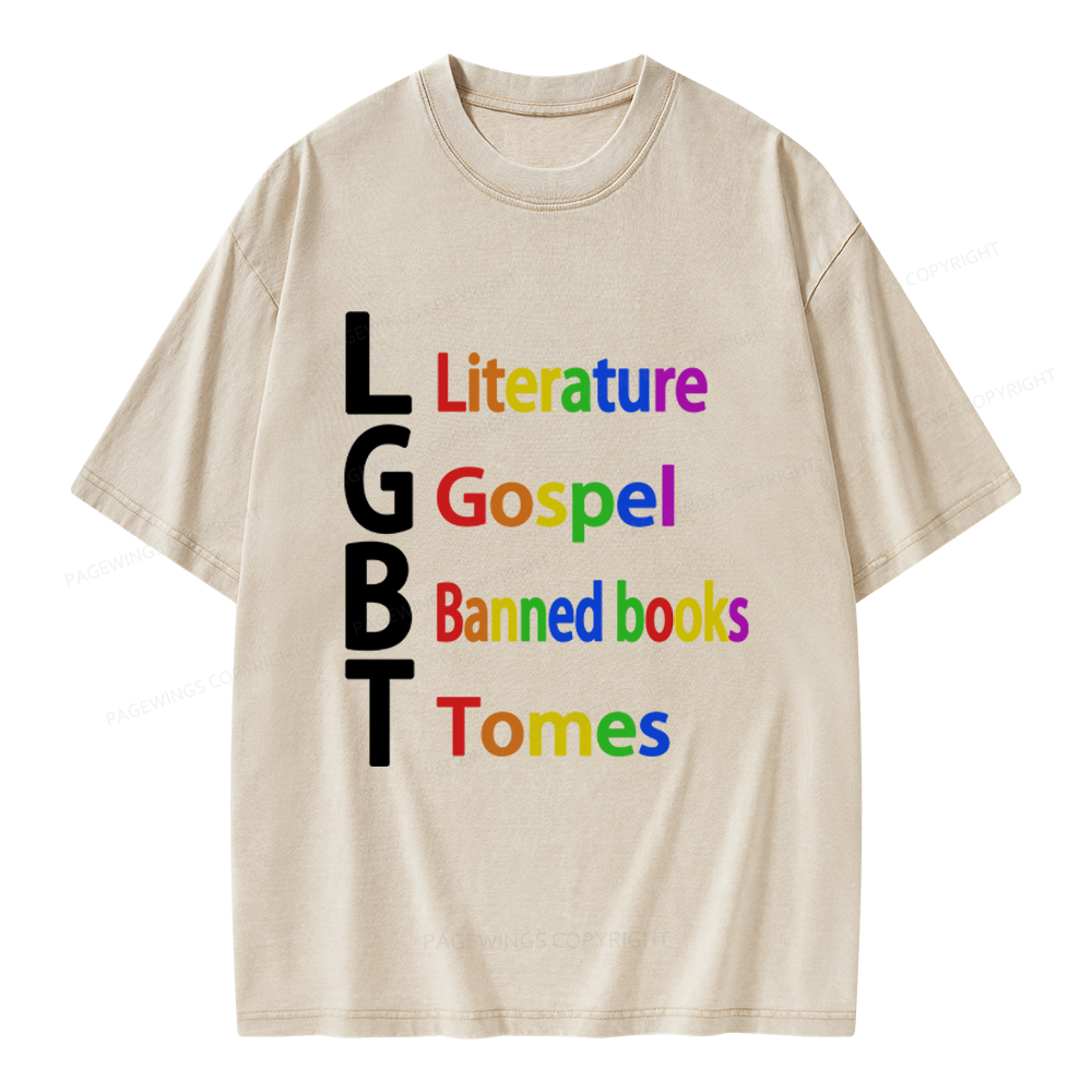 Pagewings Literature Unisex Washed T-shirt